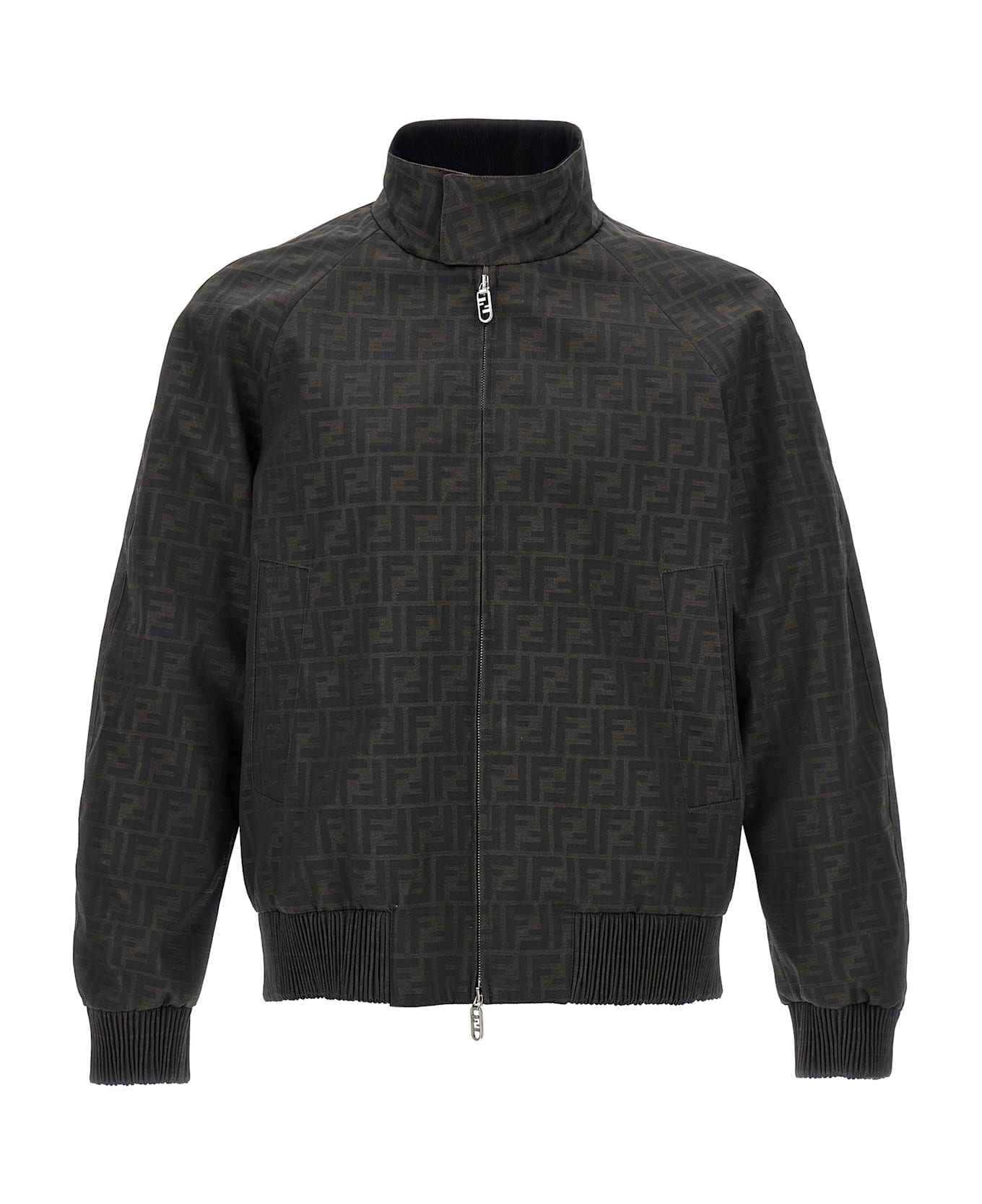 Fendi 'ff' Bomber Jacket - TABACCO