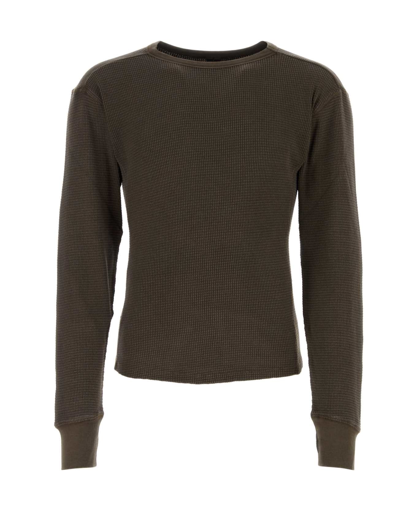 Entire Studios Brown Cotton Sweater - BRUNETTE