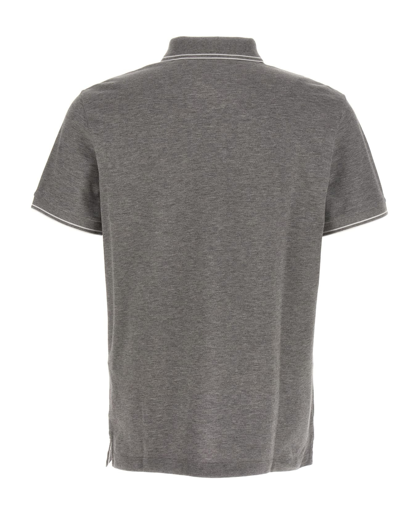 Stone Island Logo Patch Polo Shirt - Gray ポロシャツ