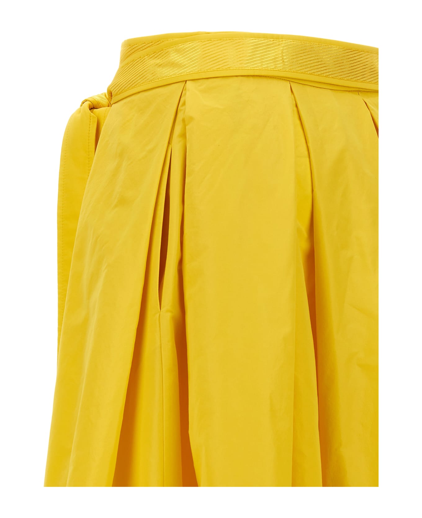 Pinko Nocepesca Taffeta Skirt - Yellow