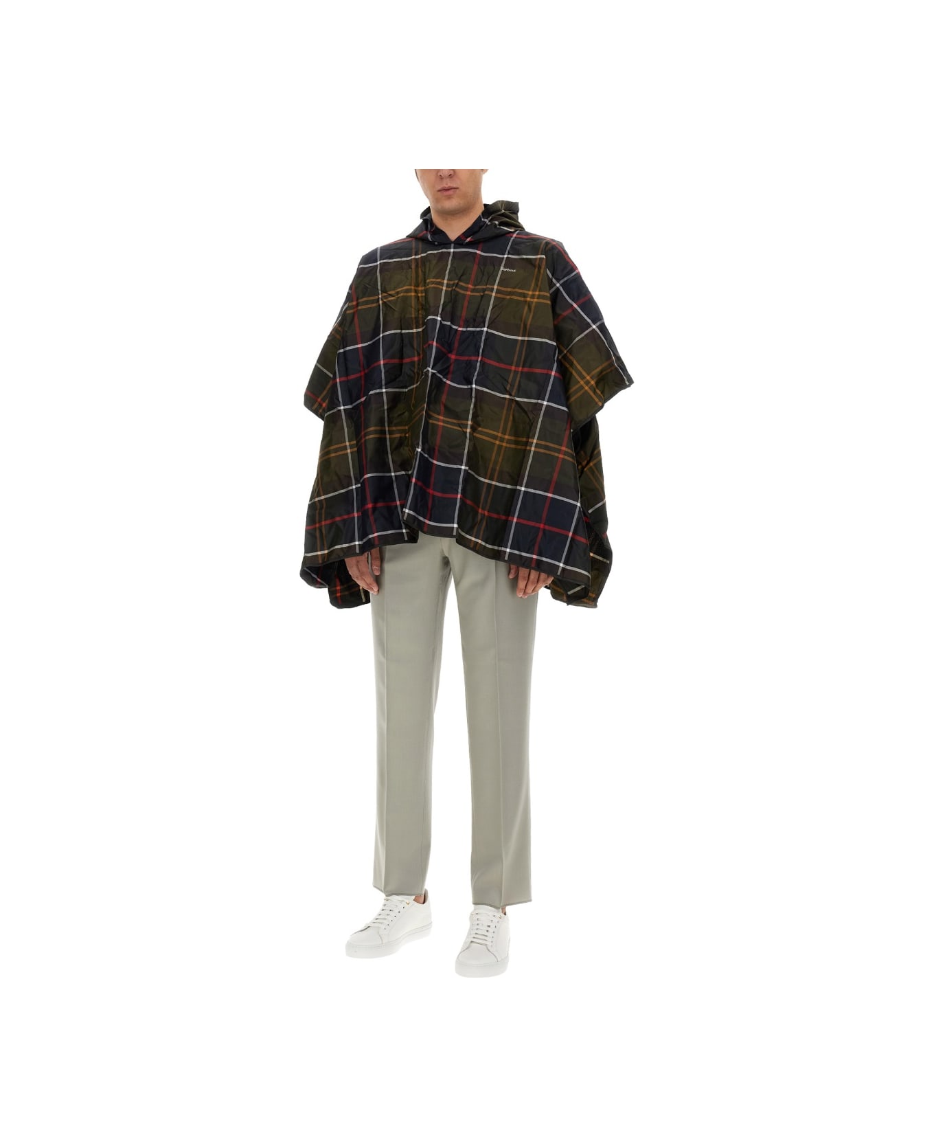 Barbour Poncho With Tartan Pattern - MULTICOLOUR