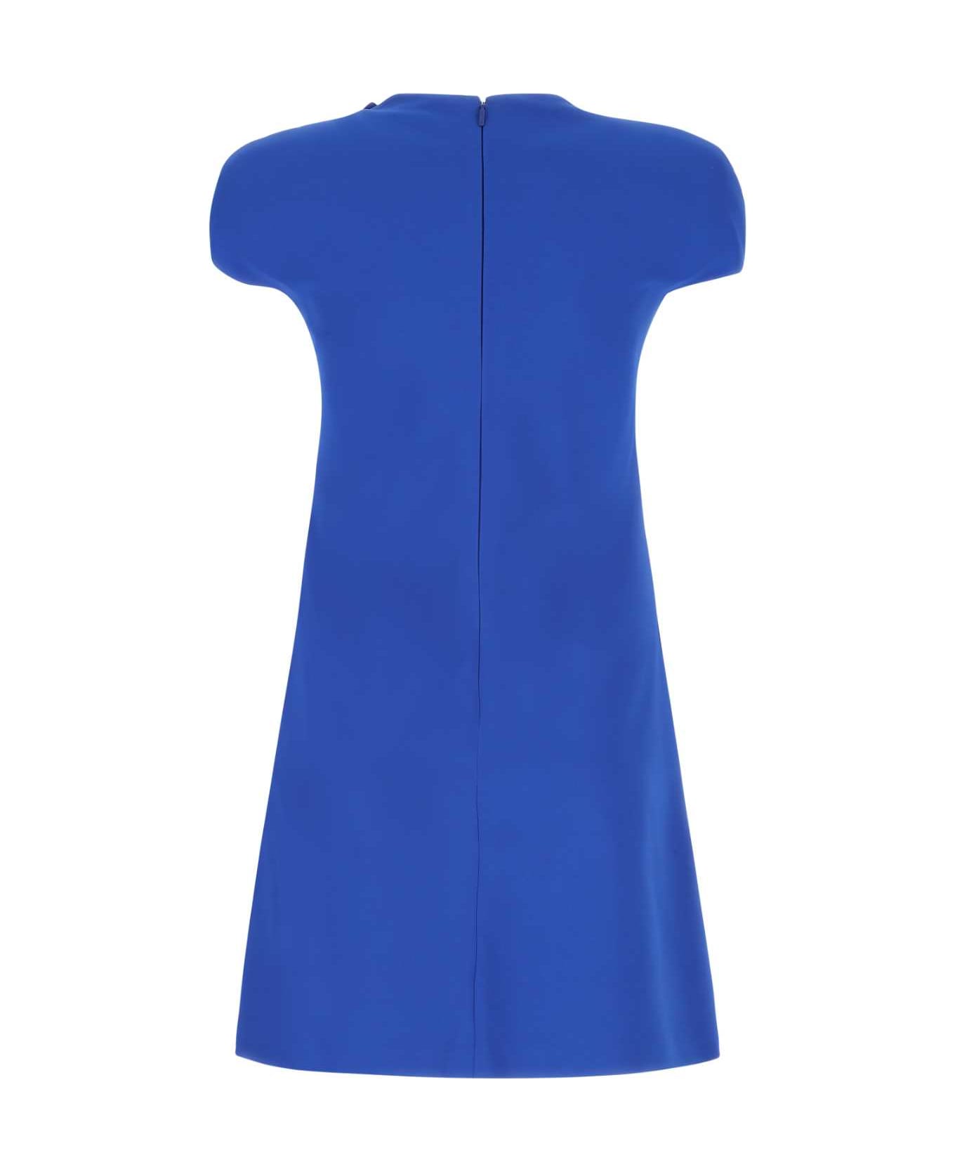 Versace Electric Blue Stretch Crepe Mini Dress - 1UC30
