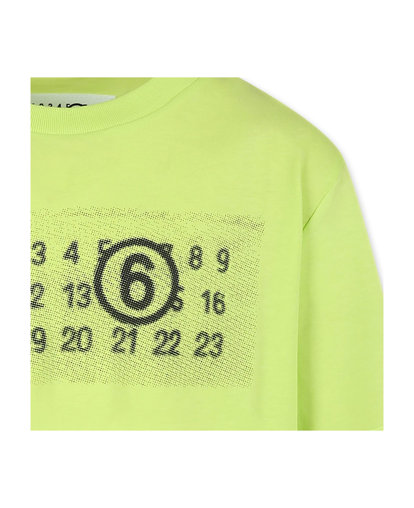 MM6 Maison Margiela Yellow T-shirt For Kids With Logo - Yellow