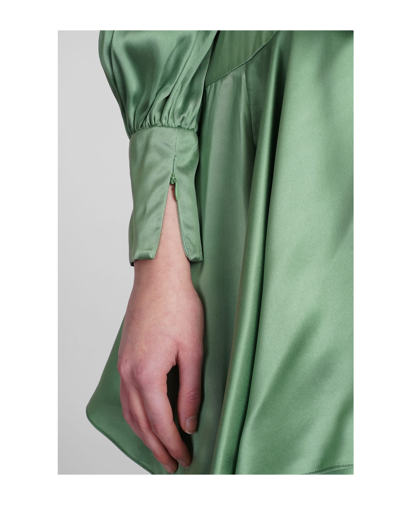 Zimmermann Dress In Green Silk - green ワンピース＆ドレス