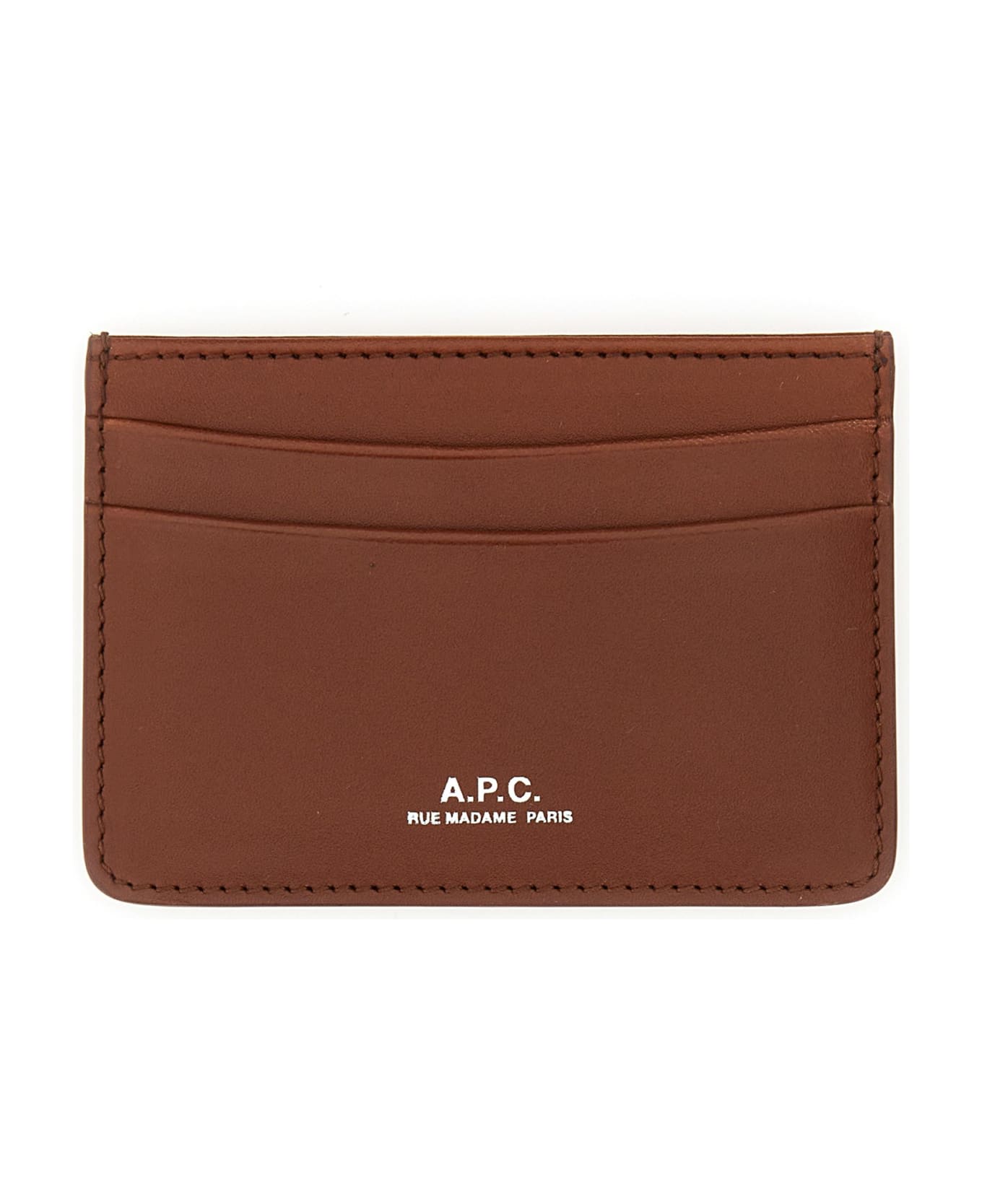 A.P.C. Leather Key Ring - MARRONE