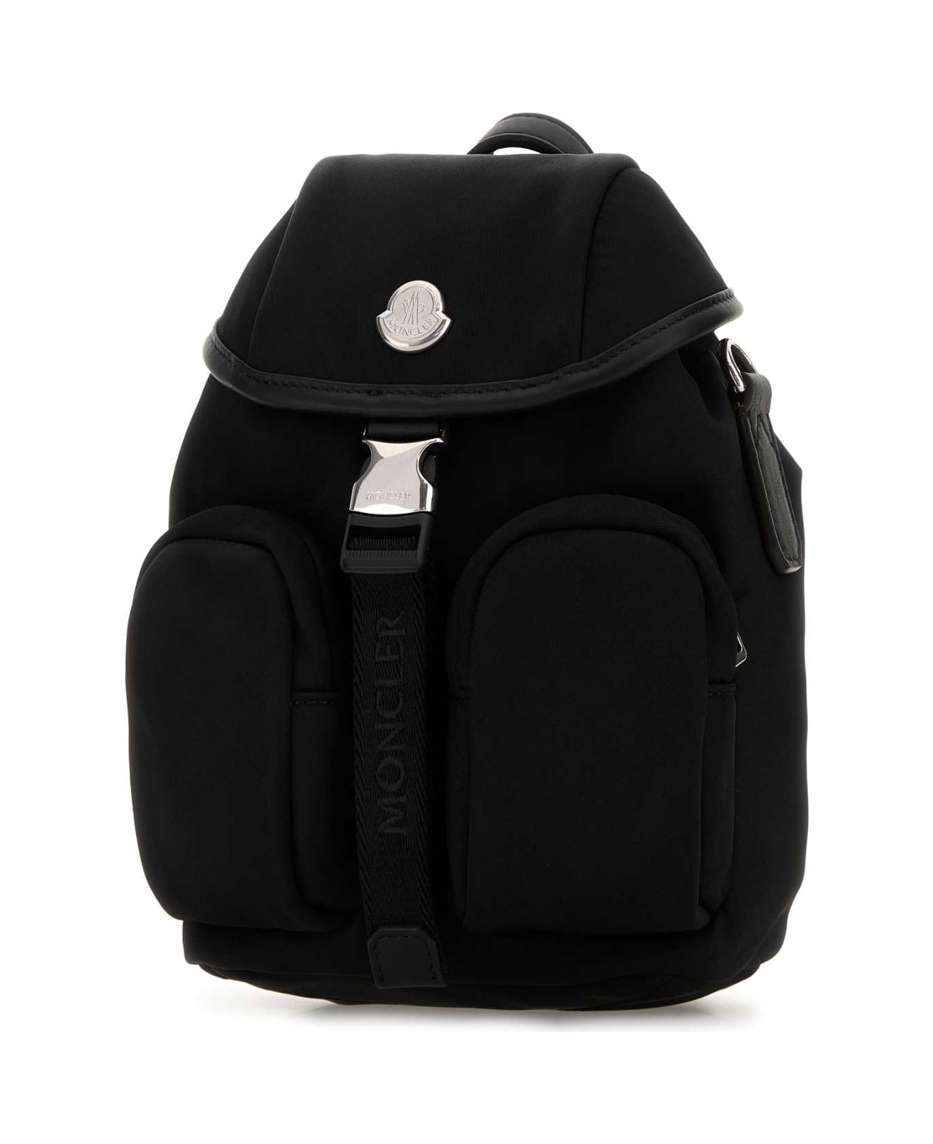Moncler Black Canvas Mini Trick Backpack - 999