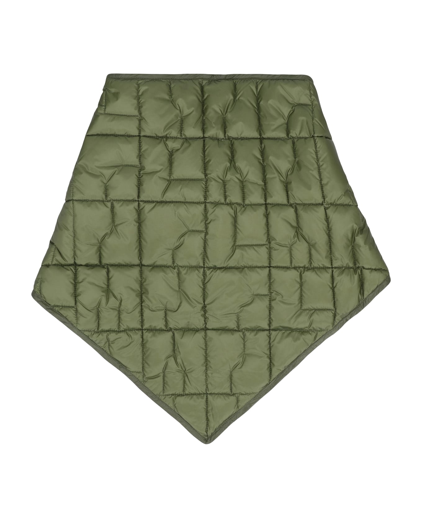 Herno Quilted Ripstop Laminar Scarf - green