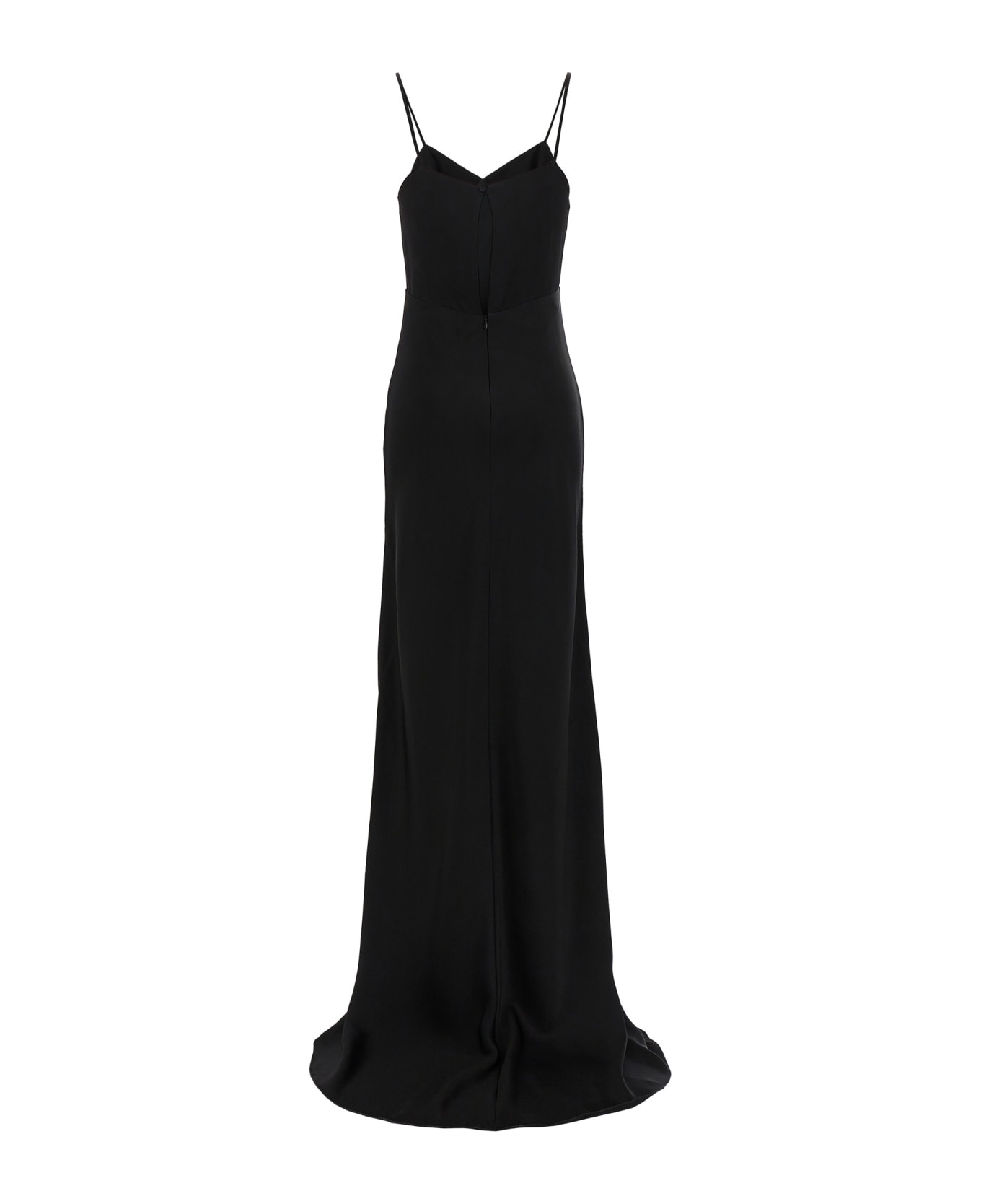 Max Mara 'selce' Long Dress - Black  