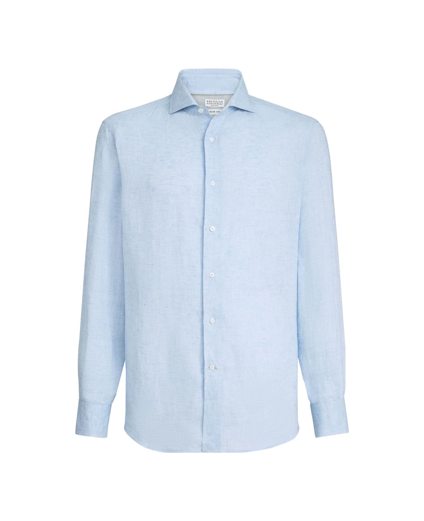 Brunello Cucinelli Linen Shirt - Clear Blue