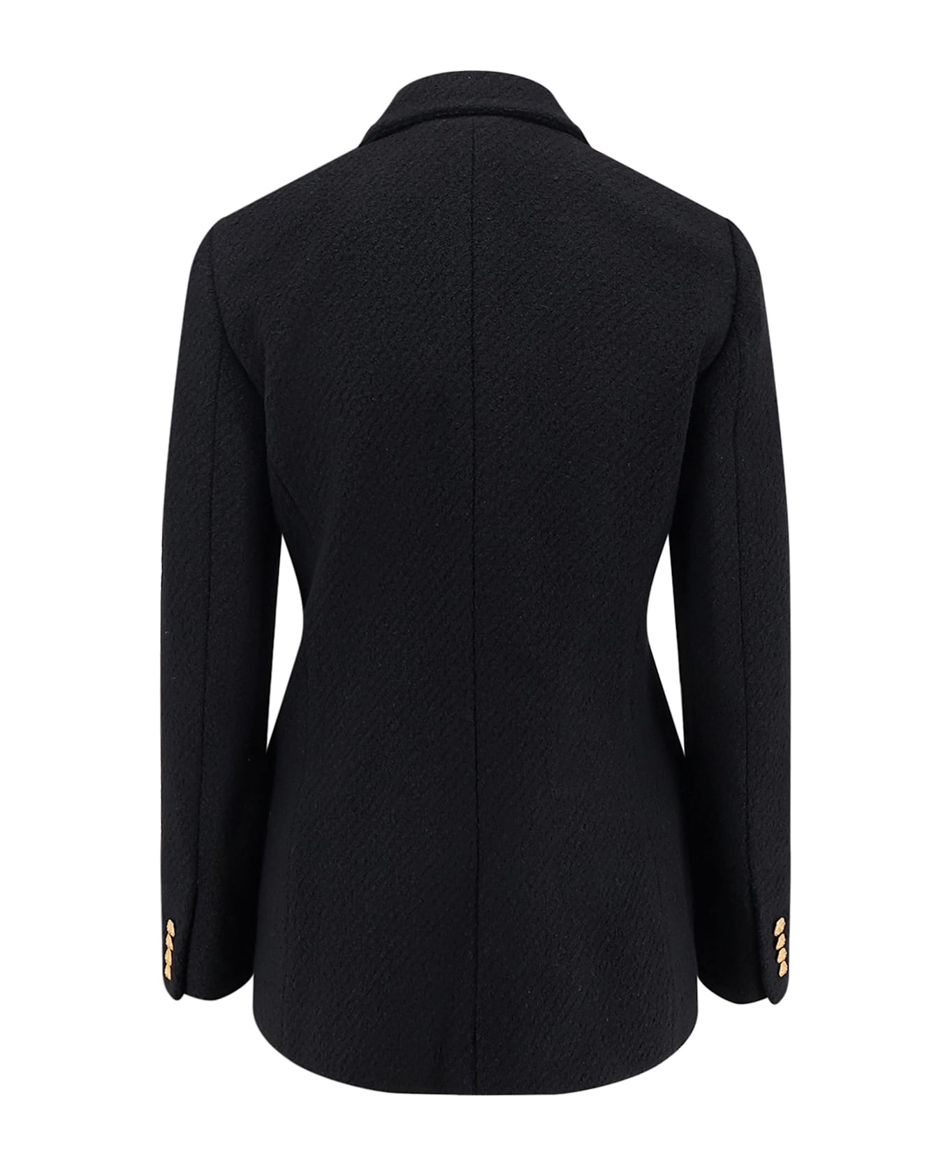 Chloé Double-breasted Virgin Wool Blend Blazer - Black