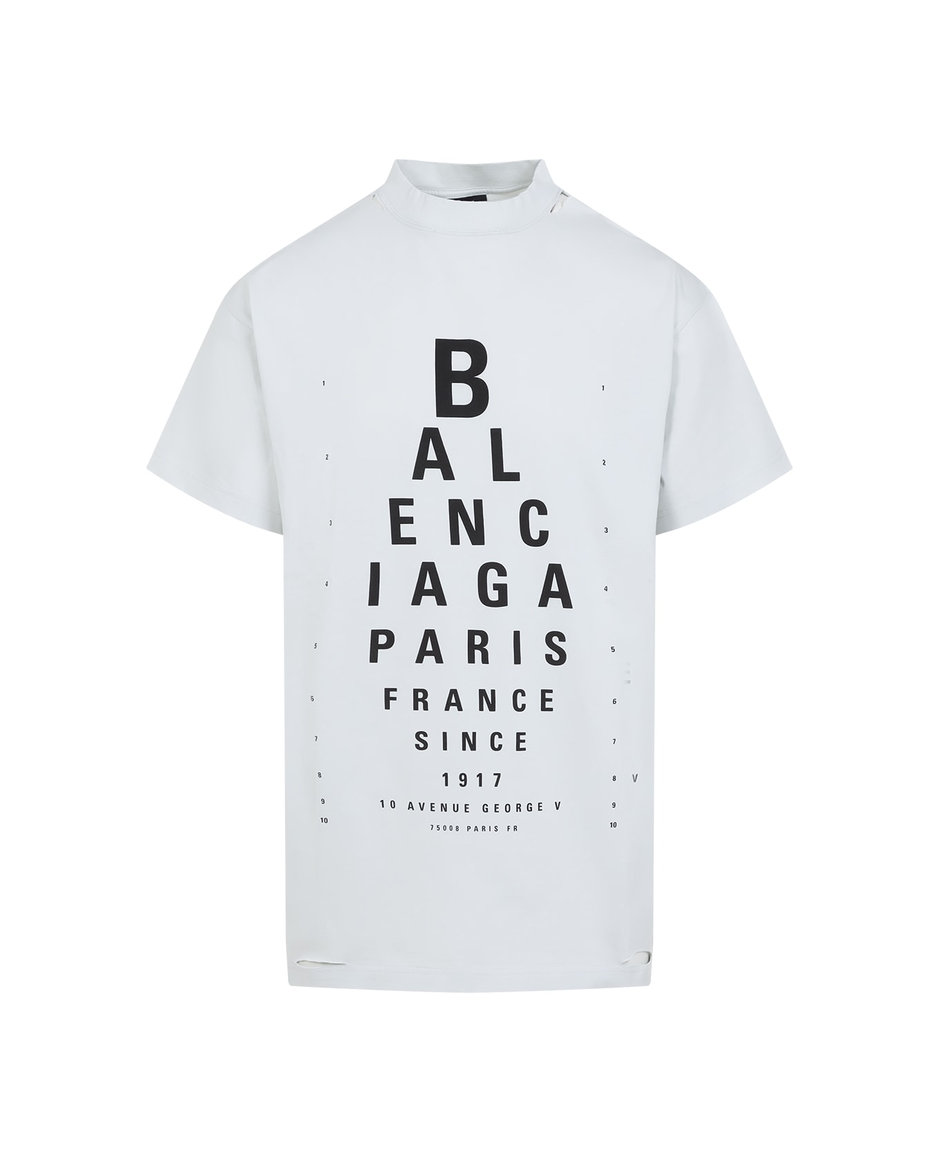 Balenciaga 'optical' T-shirt - Dirty White Black