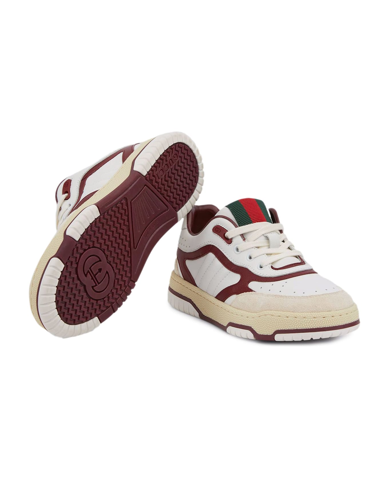 Gucci Kids Sneakers White - White
