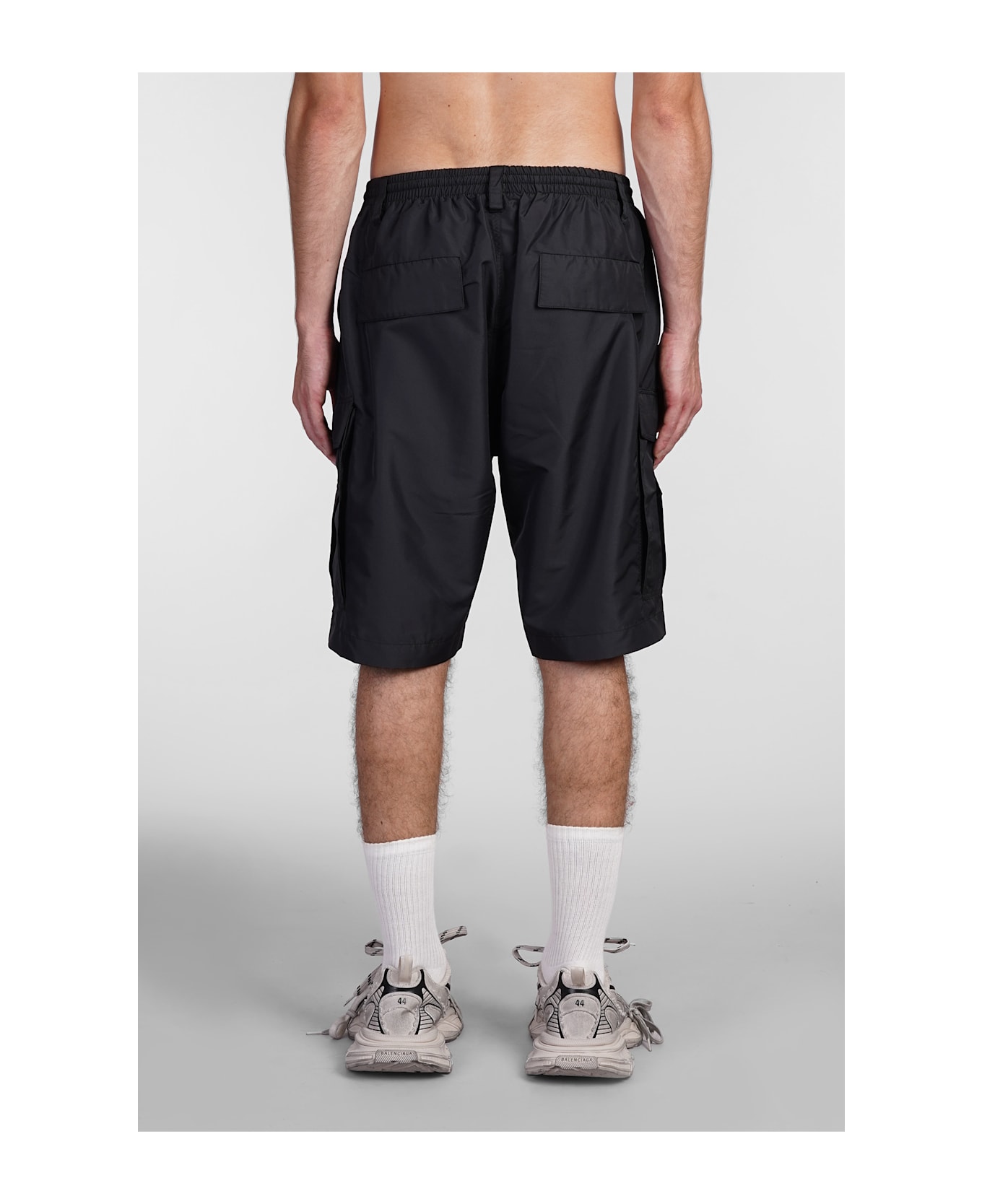 Balenciaga Shorts In Black Polyester - black