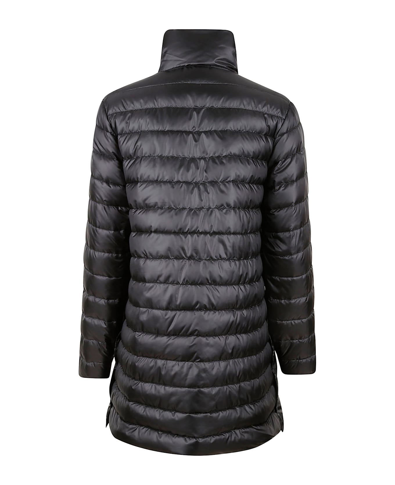 Aspesi Mid-length Zip Padded Jacket - Black 