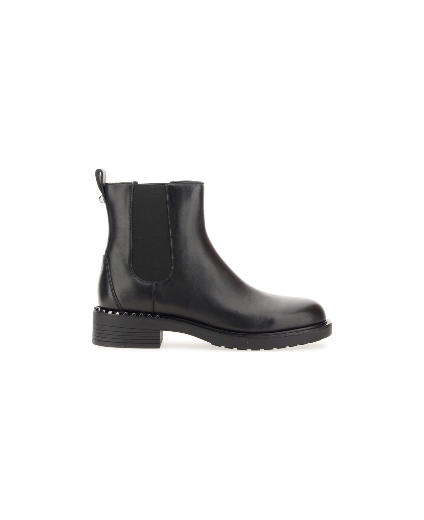 Ash Leather Boot - BLACK