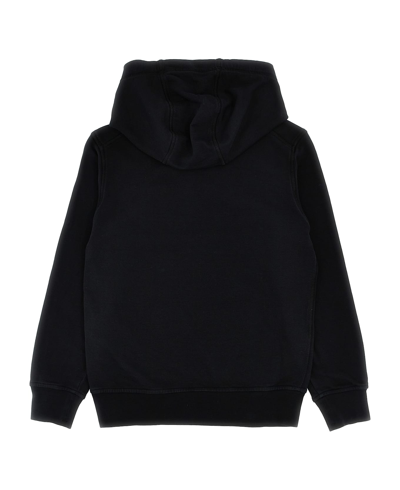 Stone Island Junior Printed Hoodie - Black  