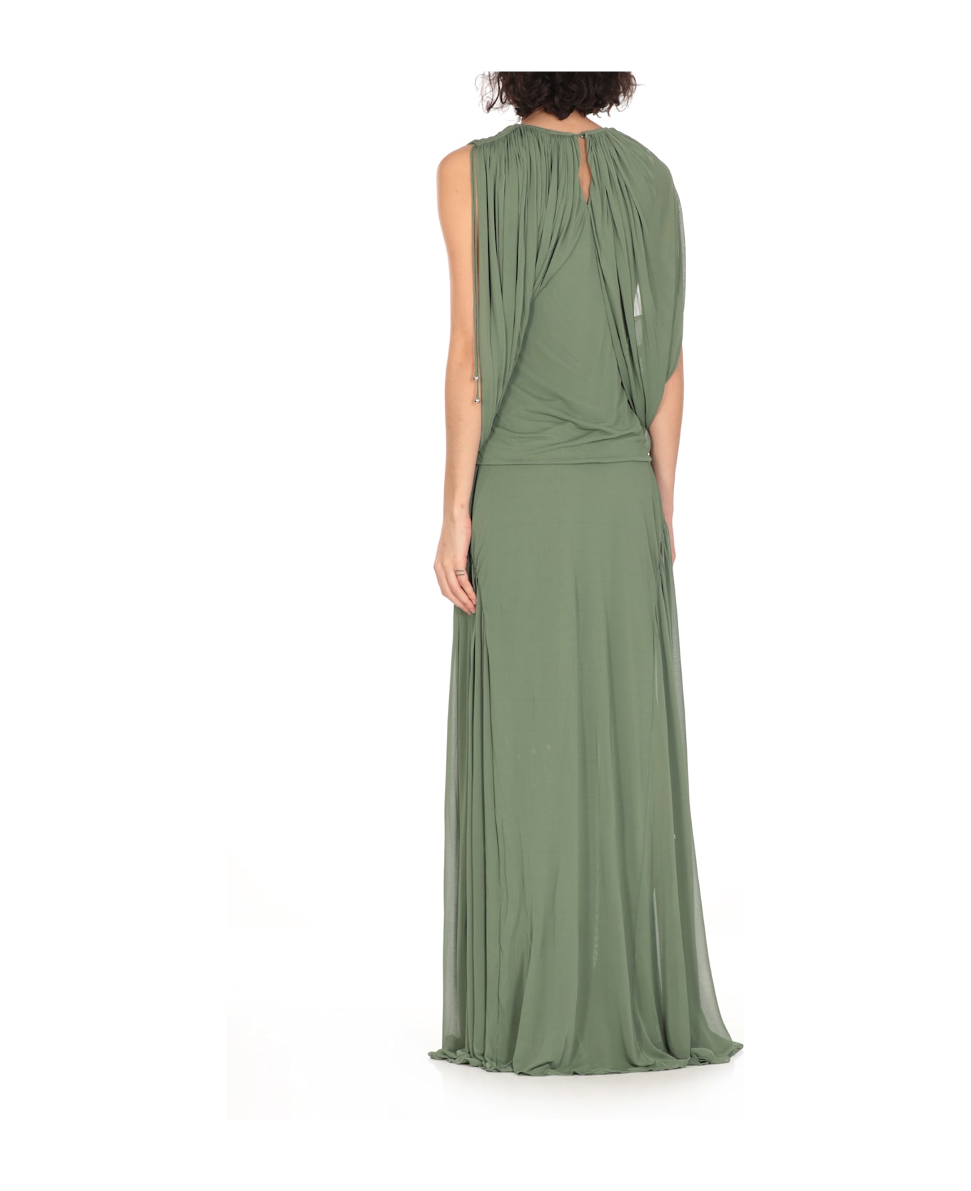Lanvin Viscose And Silk Top - Green
