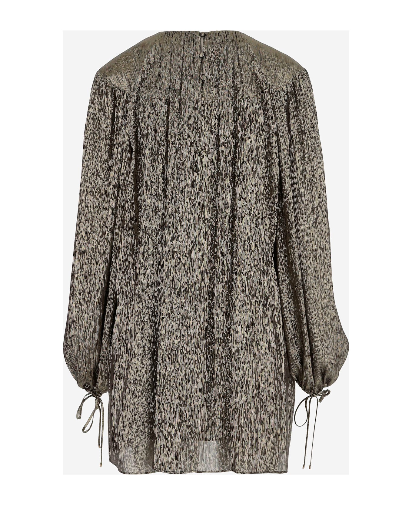 Chloé Silk Crepon Mini Dress - Black