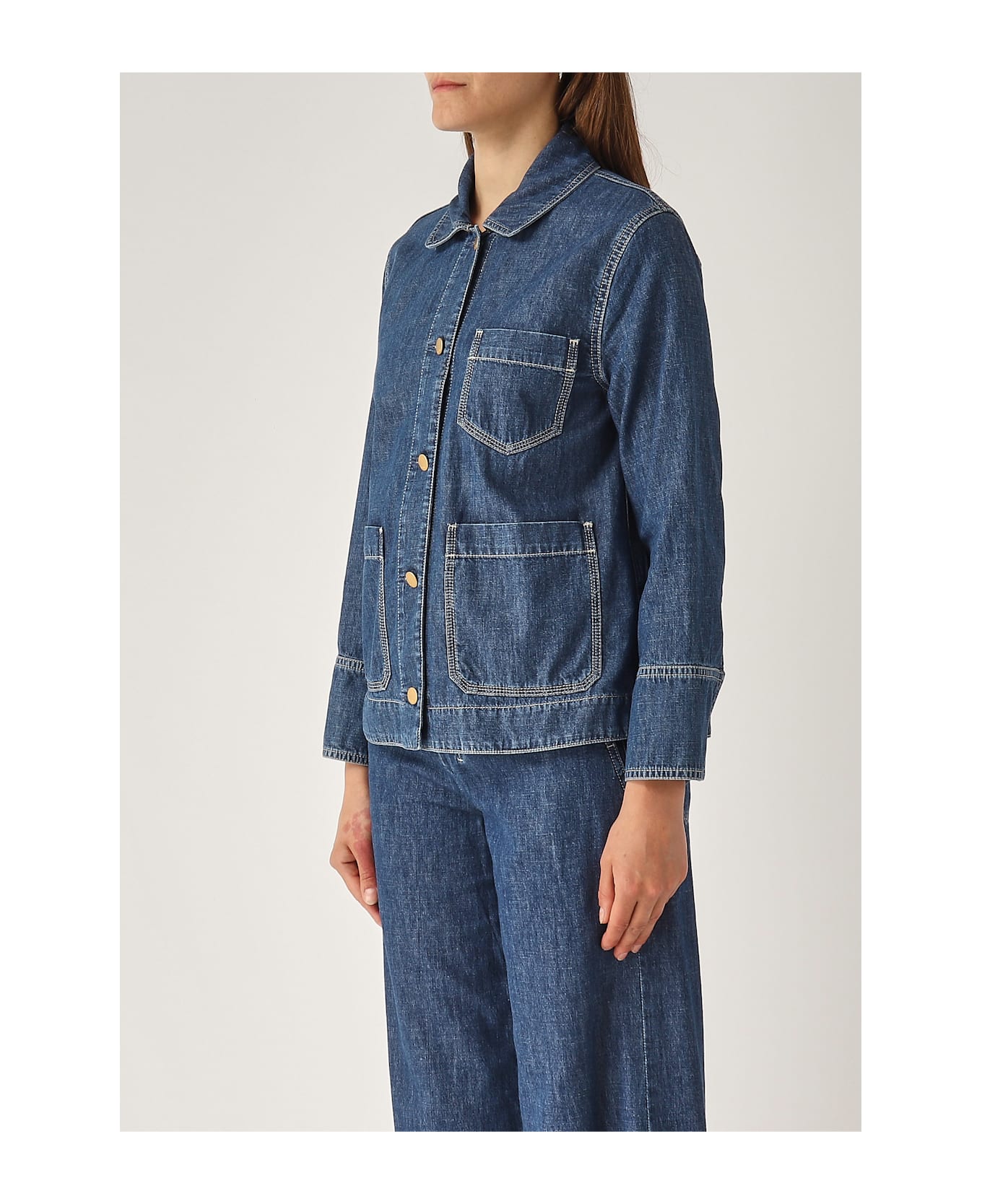 
S Max Mara Giulietta Jacket - DENIM MEDIO