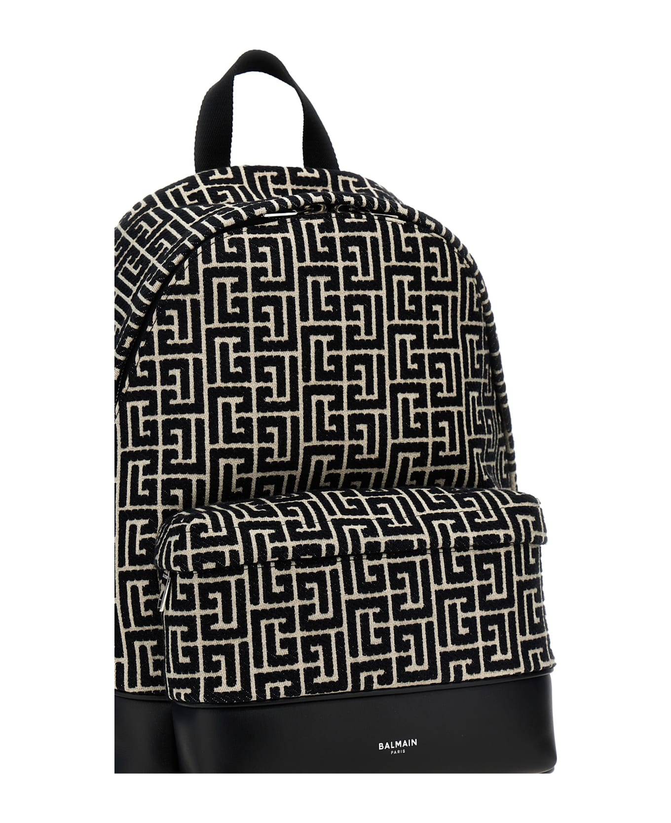 Balmain 'monogram' Backpack - White/Black