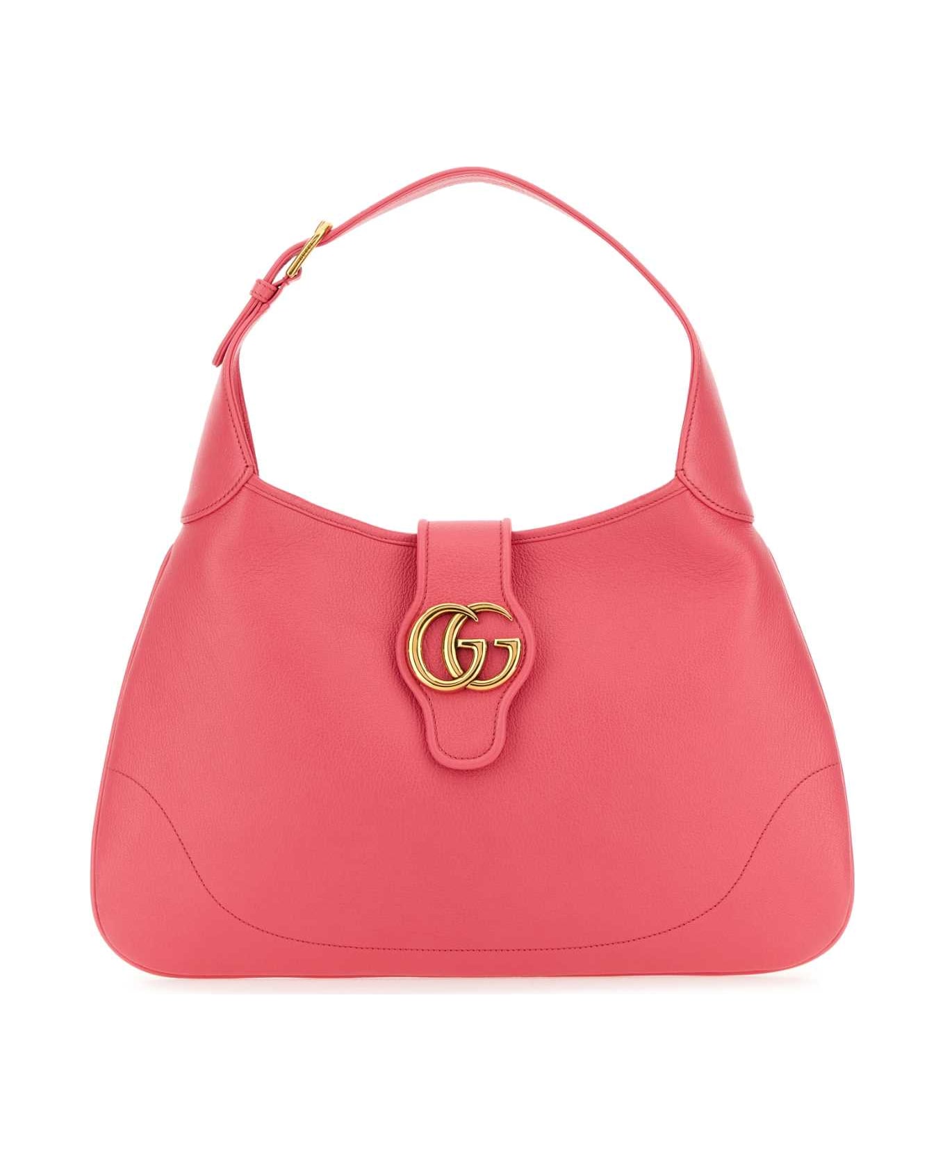 Gucci Fuchsia Leather Aphrodite Shoulder Bag - RHODAMINEPINK