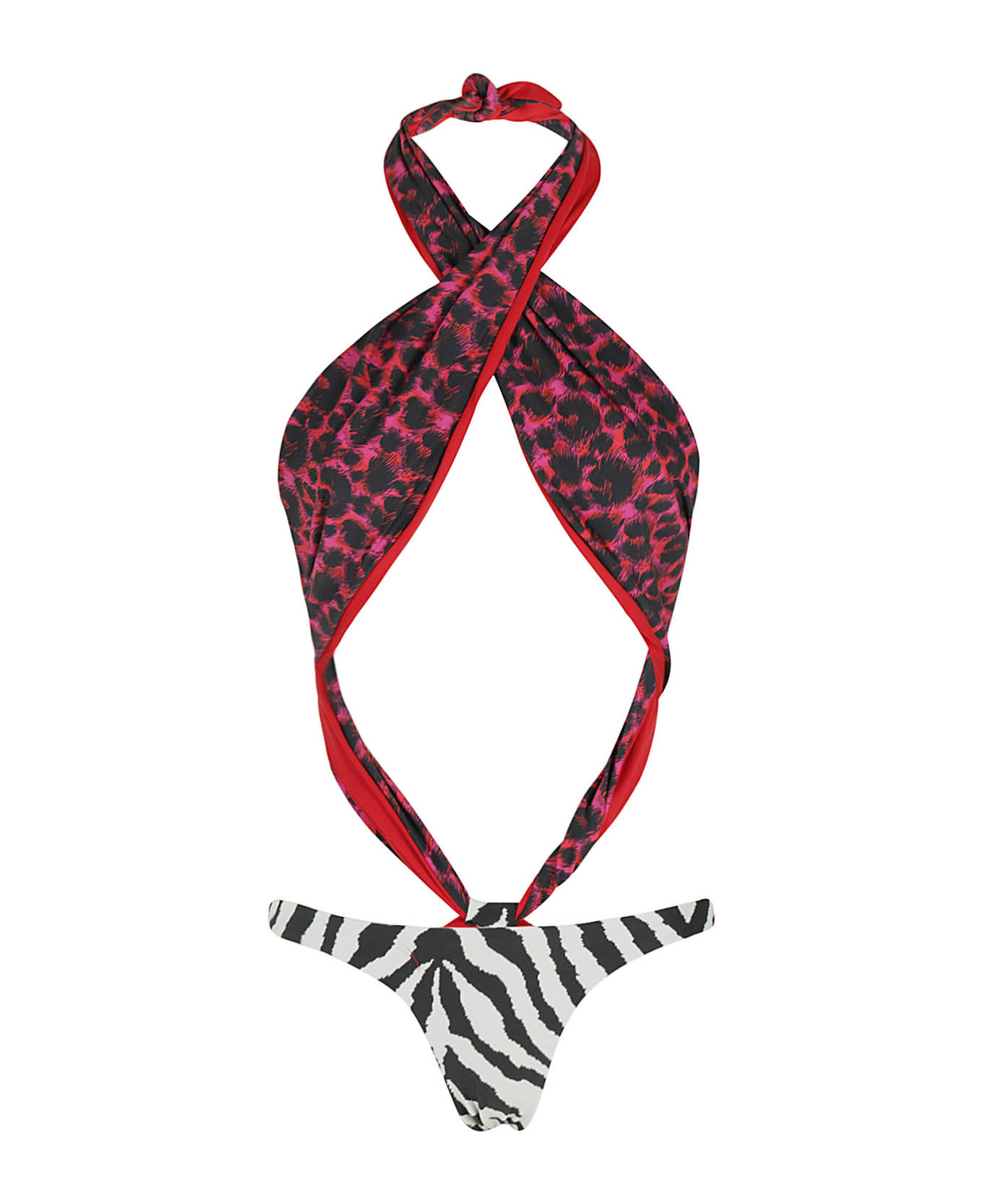 Reina Olga Trikini - Red Leo Bw Zebra