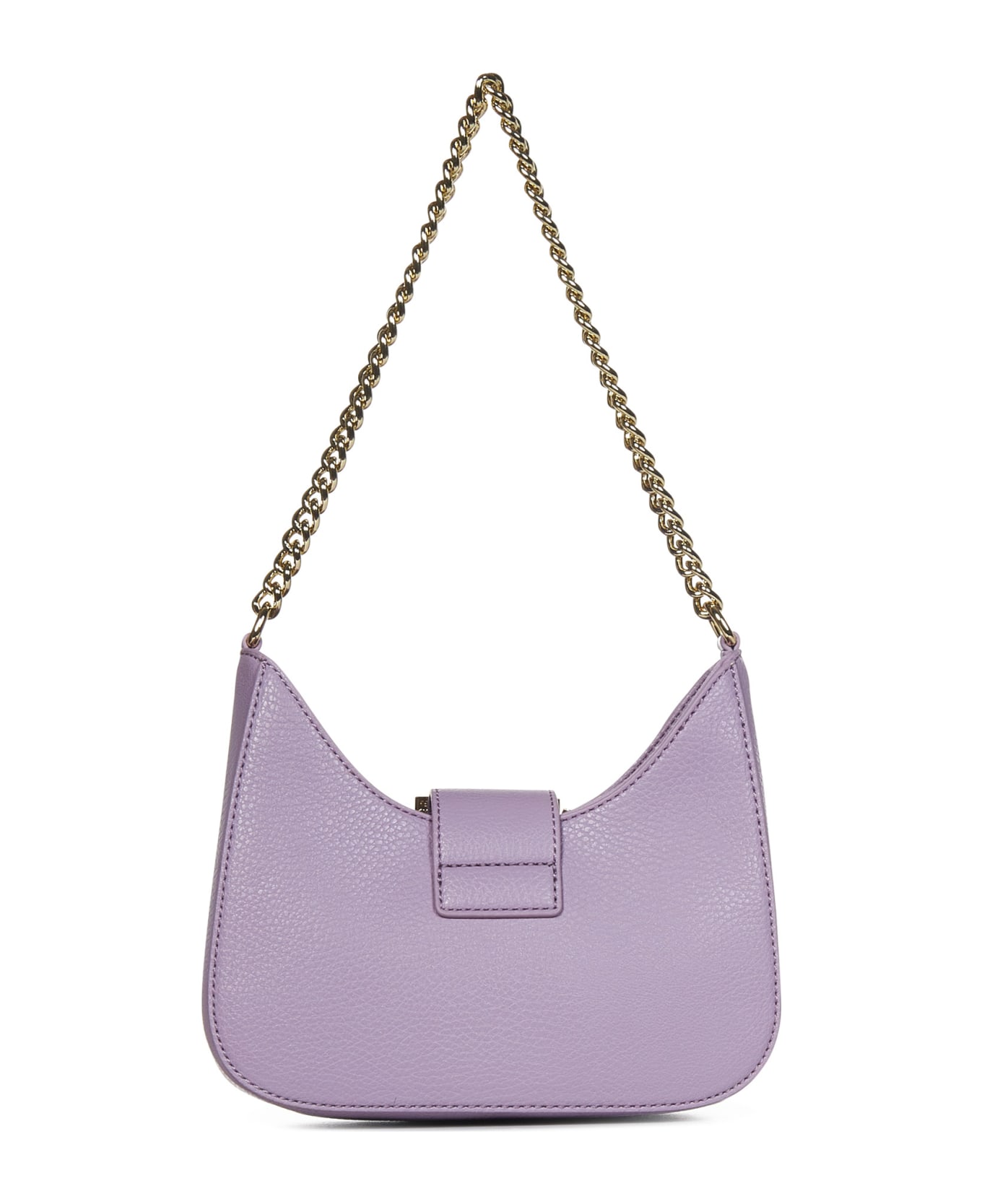 Versace Jeans Couture Shoulder Bag With Baroque Buckle - Lilac