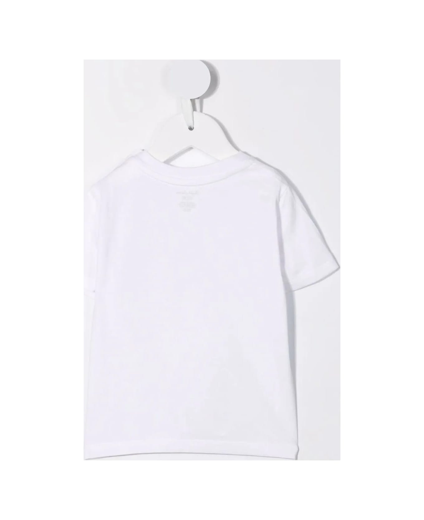Ralph Lauren White T-shirt With Navy Blue Pony - White