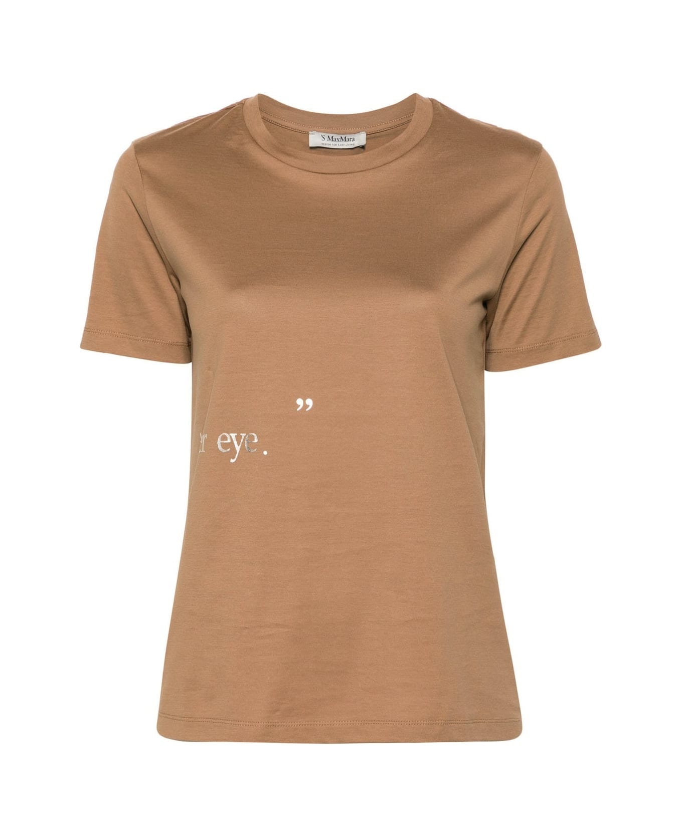 
S Max Mara 
s Orlanda Cotton T-shirt - Brown