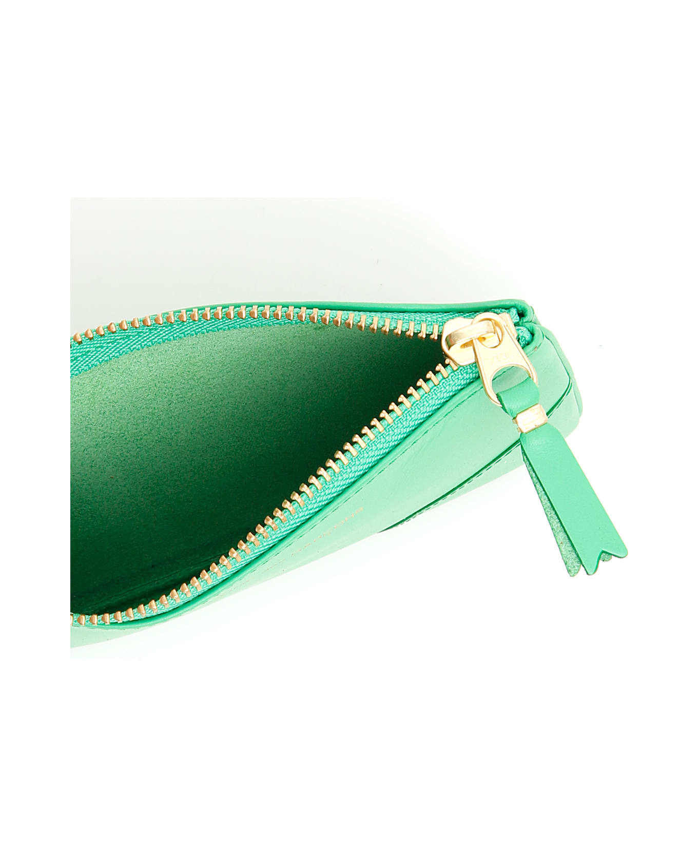 Comme des Garçons Wallet Color Block Pouch - GREEN