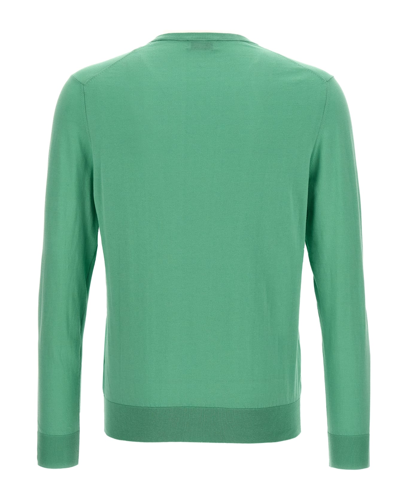 Ballantyne Cotton Sweater - Green ニットウェア