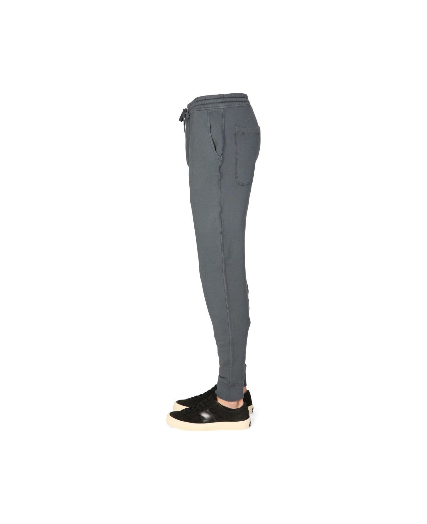 Tom Ford Elasticated-waist Drawstring Jogging Pants - BLUE スウェットパンツ