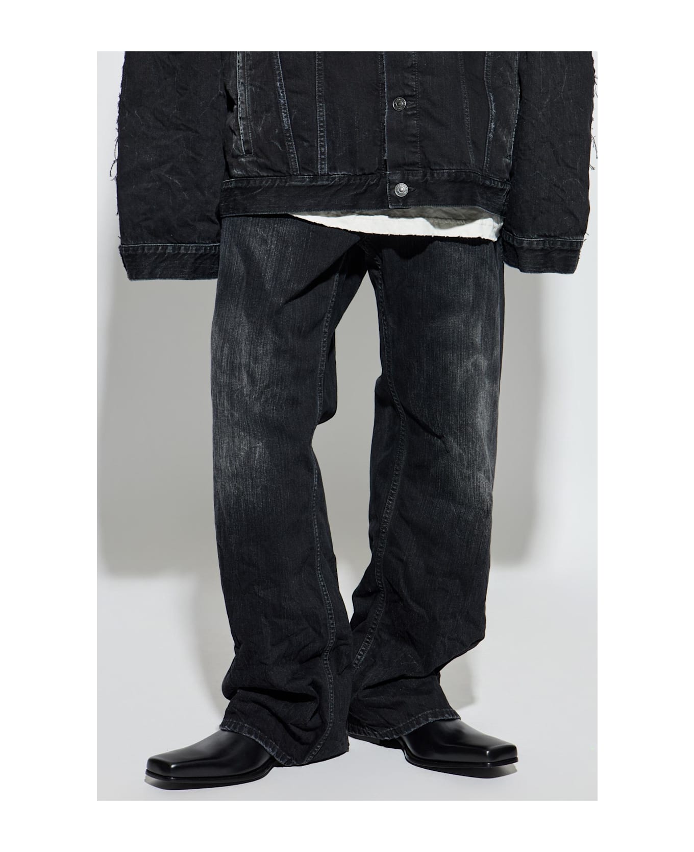 Balenciaga Jeans With 
vintage
 Effect - Black