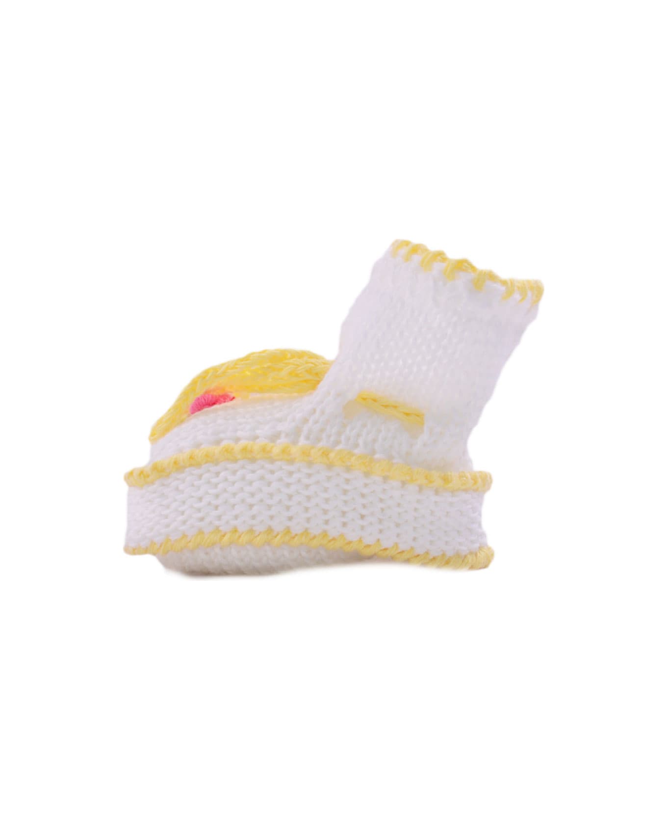 Piccola Giuggiola Cotton Knit Shoes - Yellow アクセサリー＆ギフト