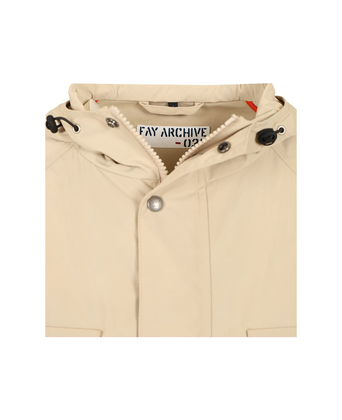 Fay Beige Nylon Windbreaker - GESSO