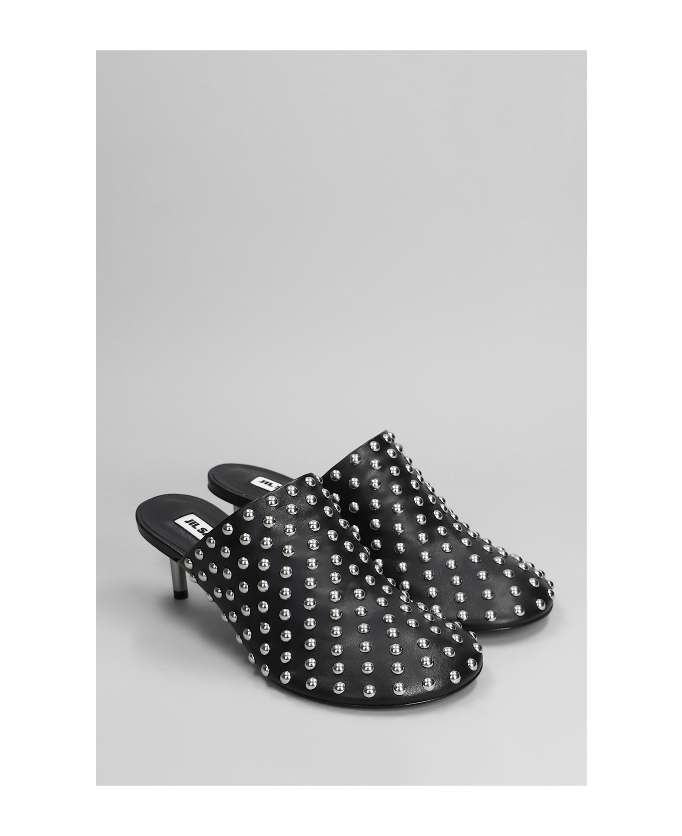 Jil Sander Slipper-mule In Black Leather - black