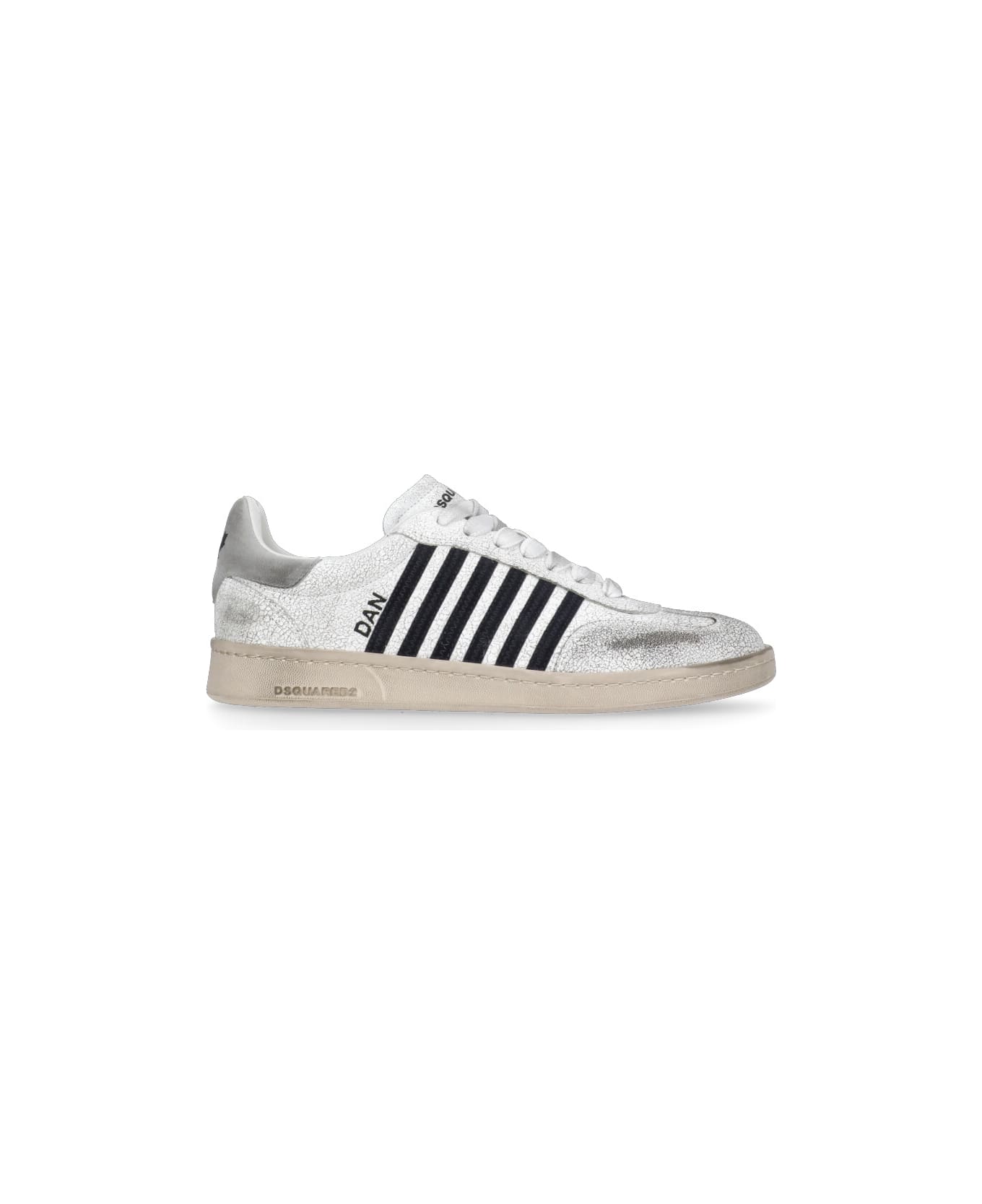 Dsquared2 Boxer Vintage Low-top Sneakers - White