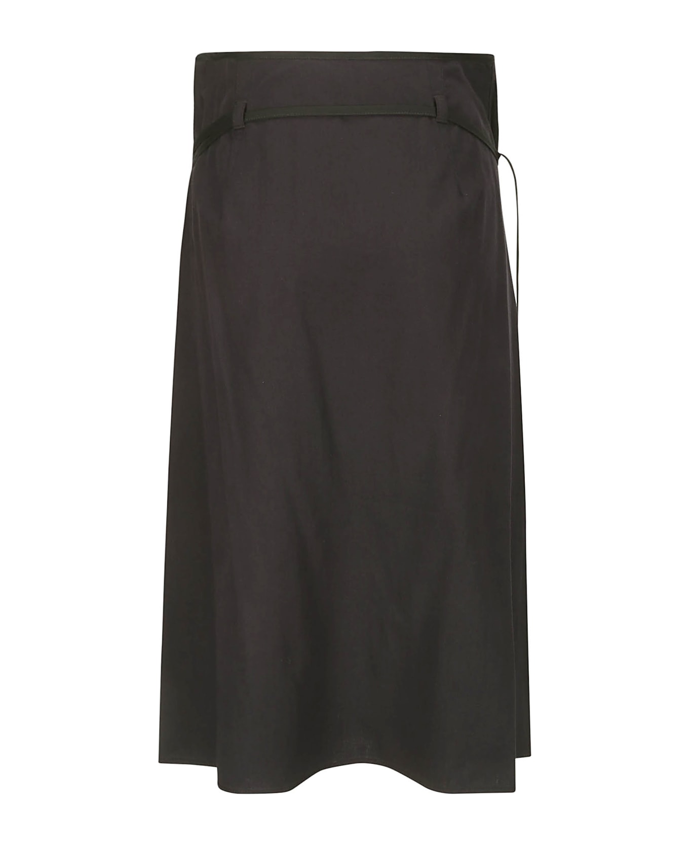 Lemaire Asymmetrical Tied Skirt - MIDNIGHT INDIGO