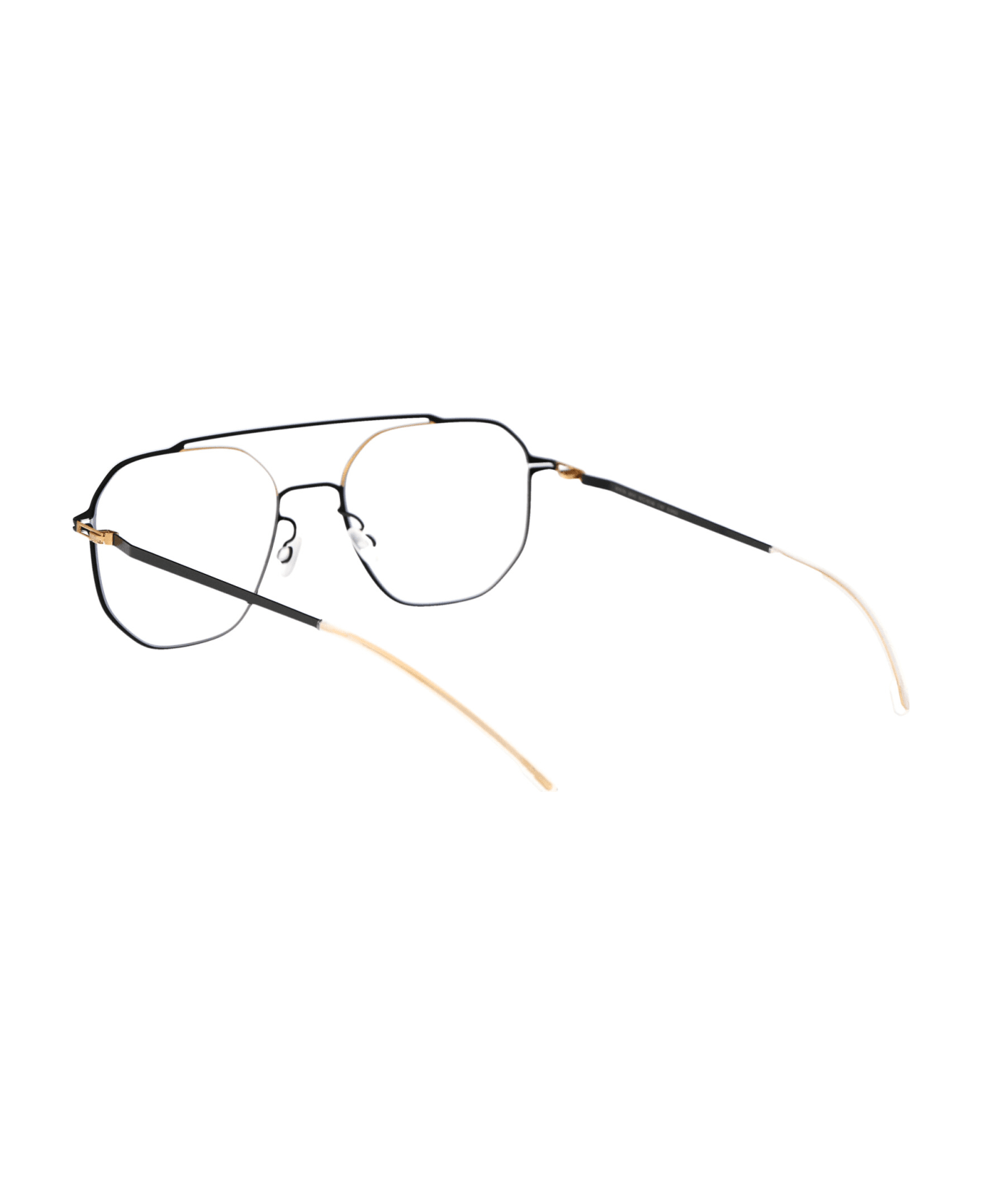 Mykita Arvo Glasses - 167 Gold Jetblack|Clear アイウェア