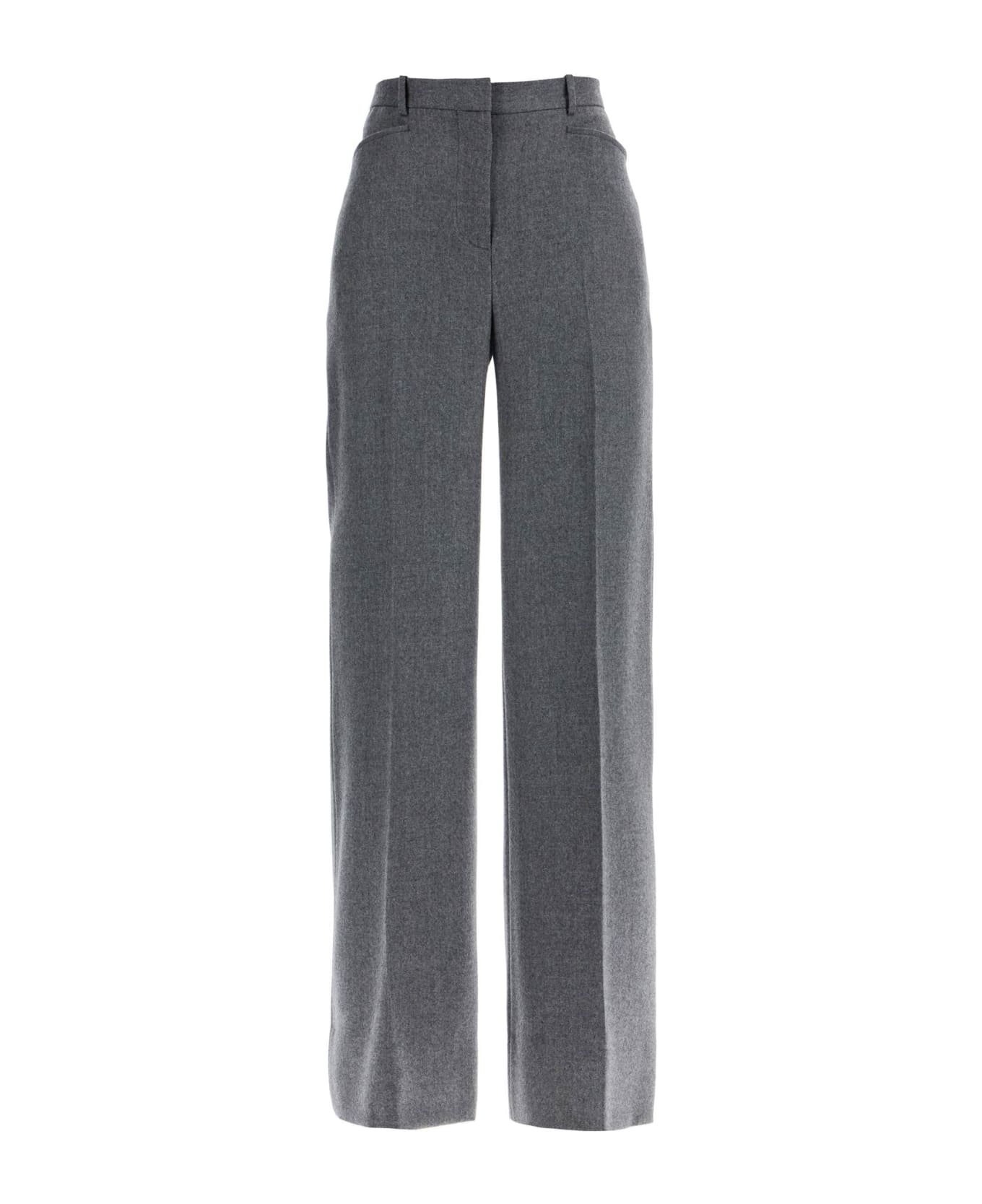 Tom Ford Flannel Bootcut Pants In - GREY MELANGE (Grey)