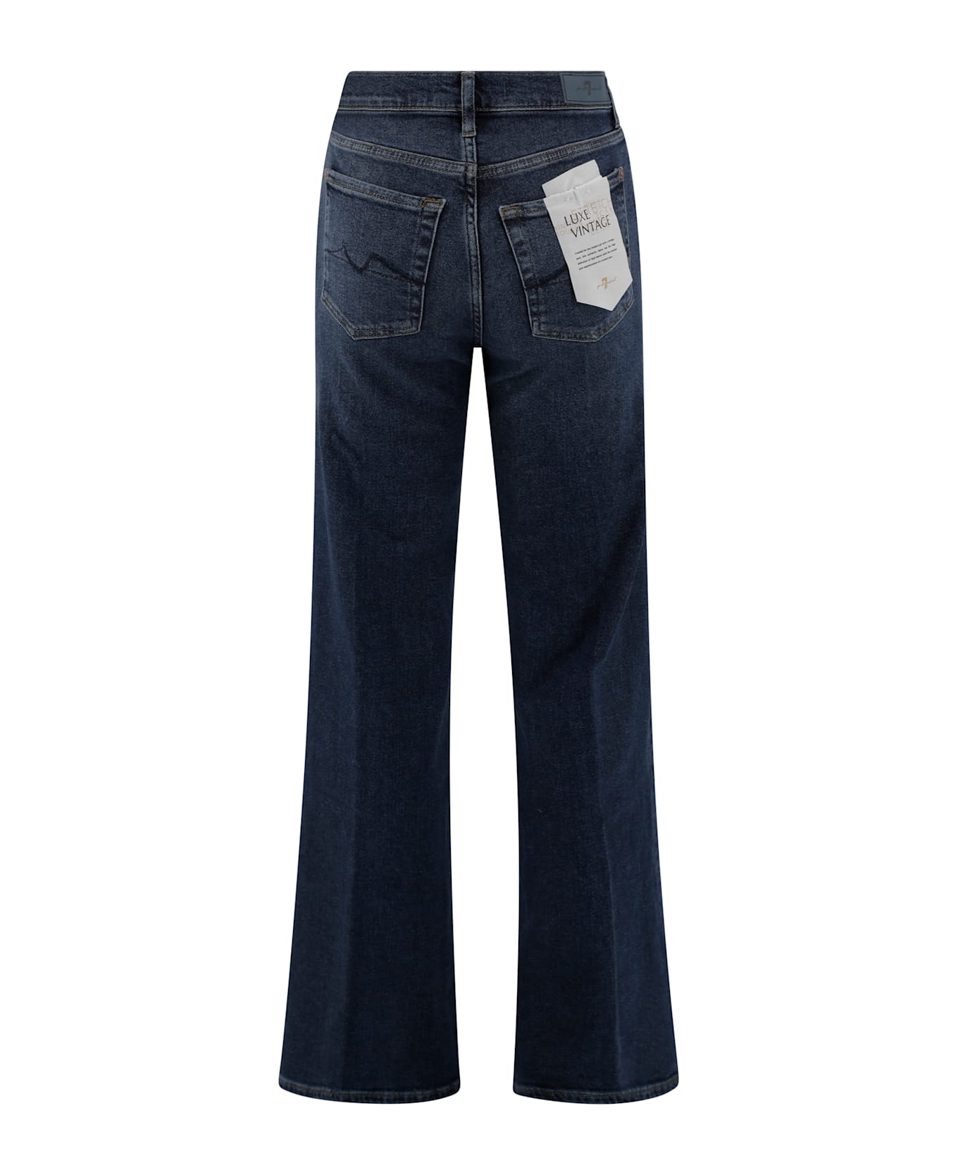 7 For All Mankind Wide Leg High Waist Jeans - Blue