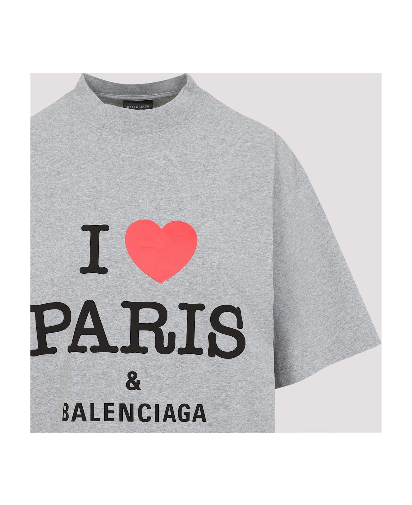 Balenciaga 
i Love Paris
 T-shirt - Heather Grey