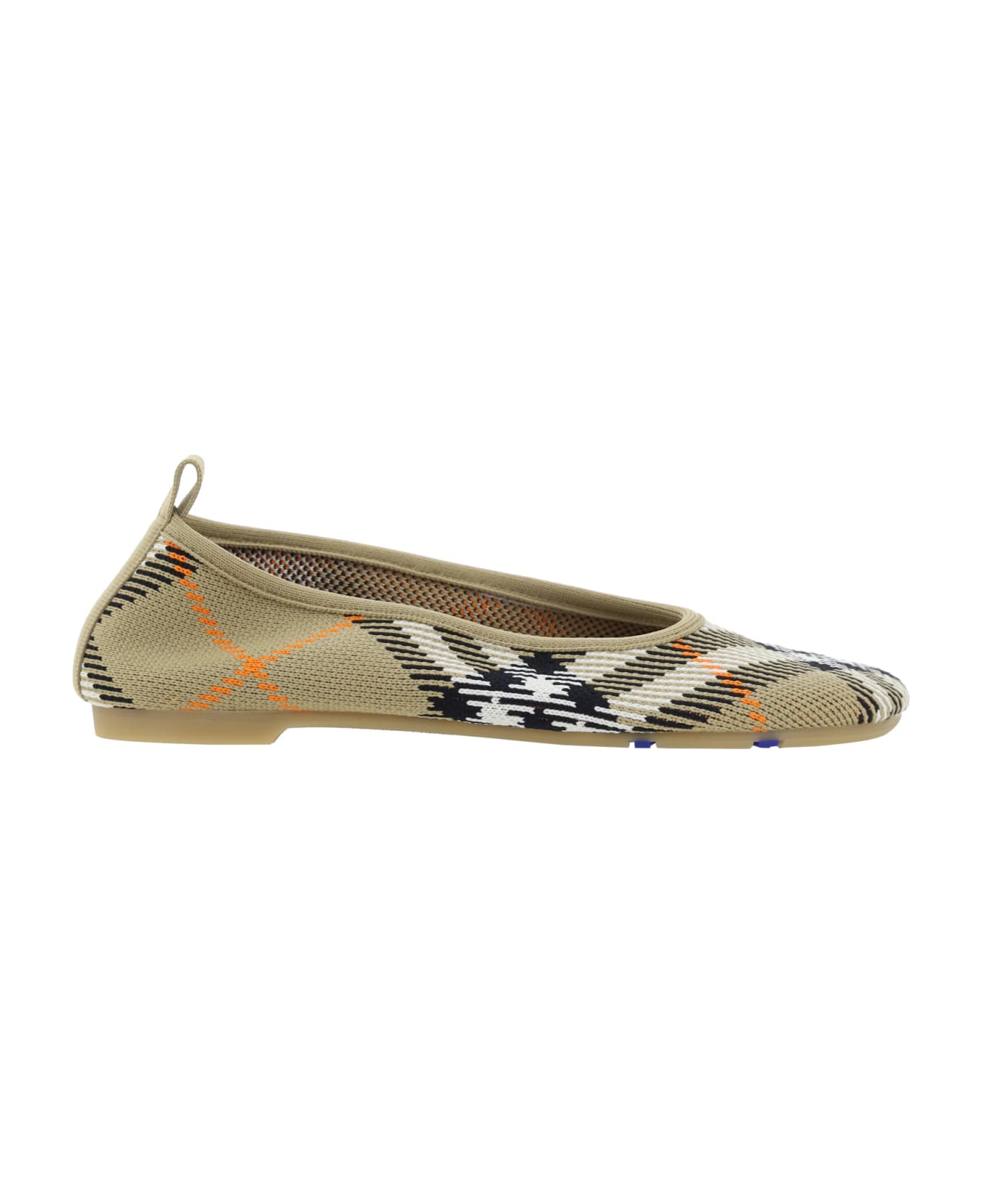 Burberry Check Baby Ballerinas - Sand Ip Check