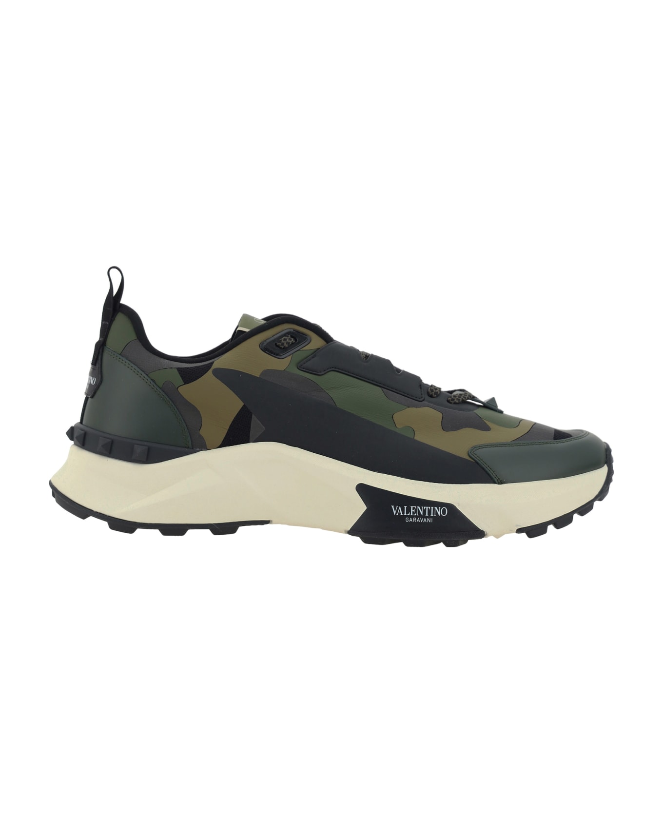 Valentino Garavani True Act Sneakers - Nero-khaki-dk.grey-dandy/khaki-nero/iv-n