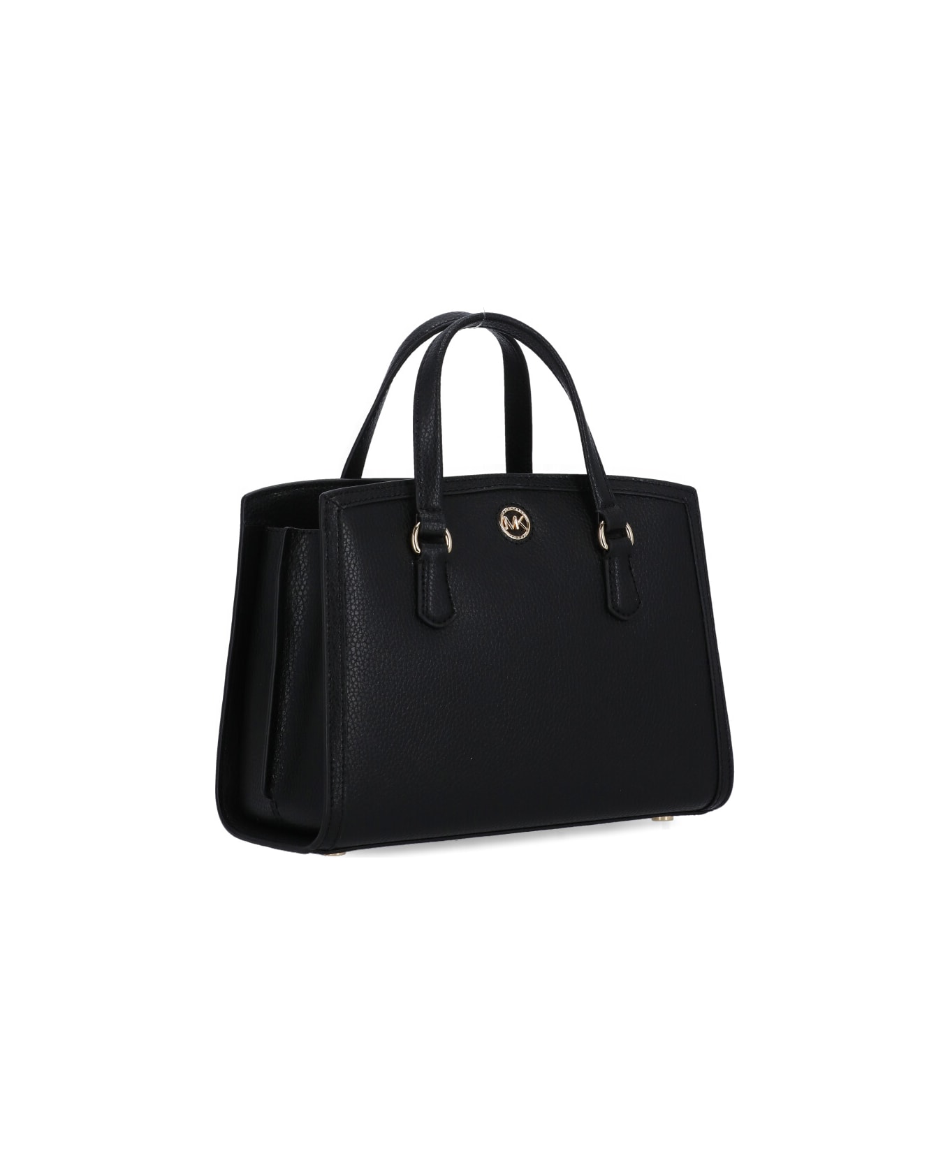 MICHAEL Michael Kors Chantal Leather Handbag - Black