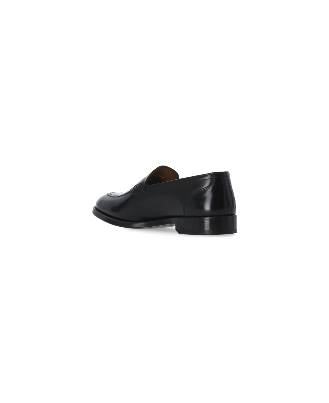 Doucal's Leather Loafers - Black ローファー＆デッキシューズ