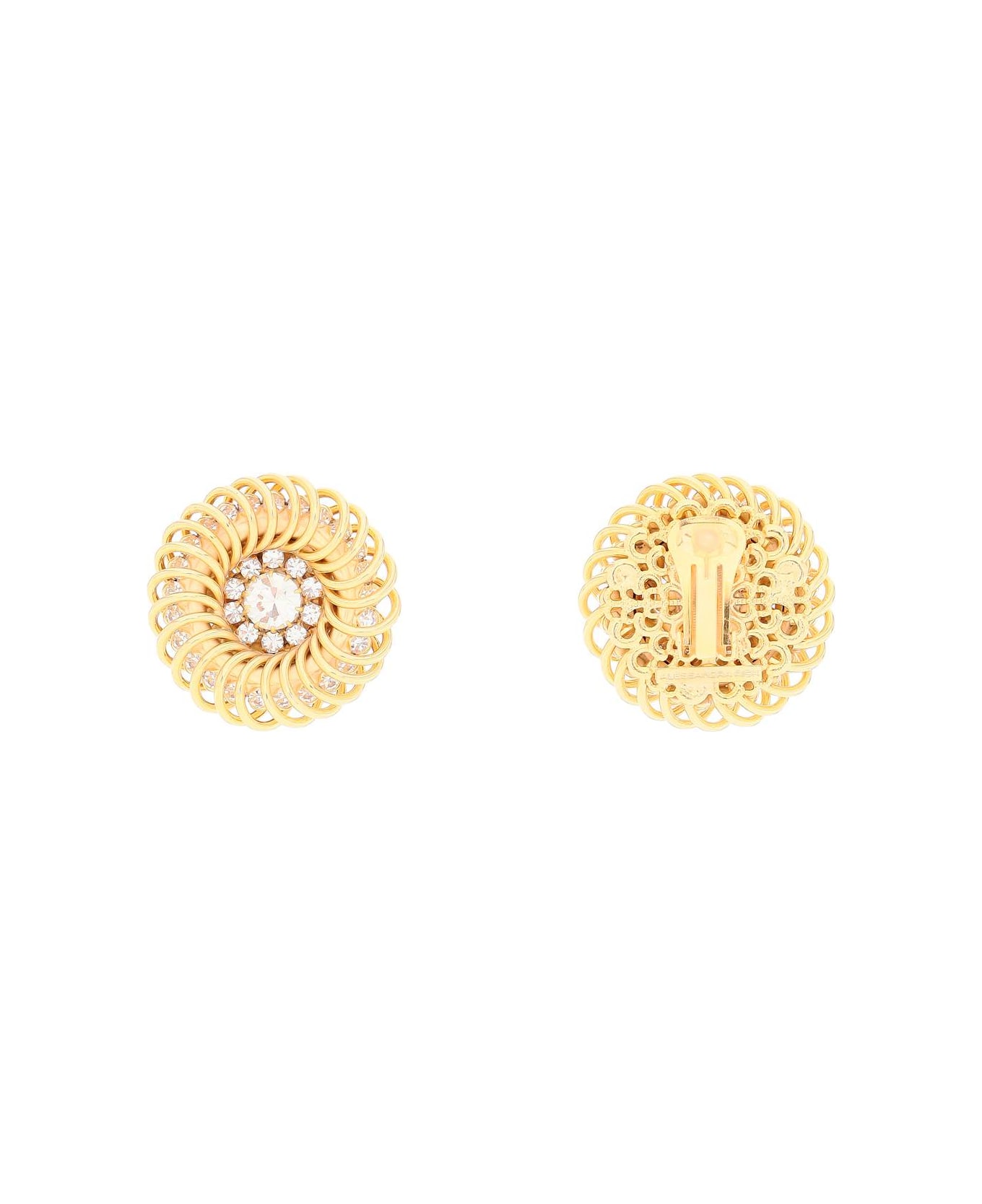 Alessandra Rich Spiral Earrings - CRY GOLD (Gold) イヤリング