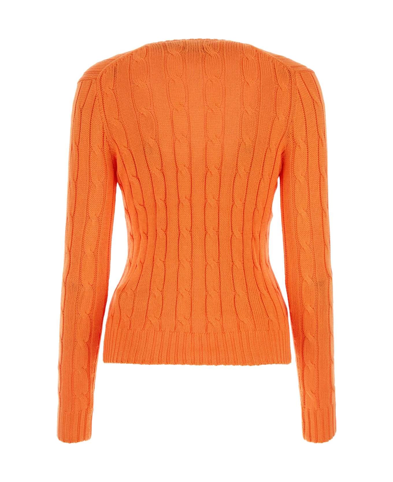 Polo Ralph Lauren Orange Cotton Sweater - SUNORANGE