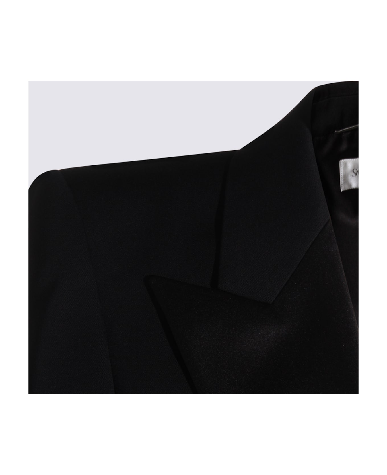 Saint Laurent Black Wool Blazer - Black