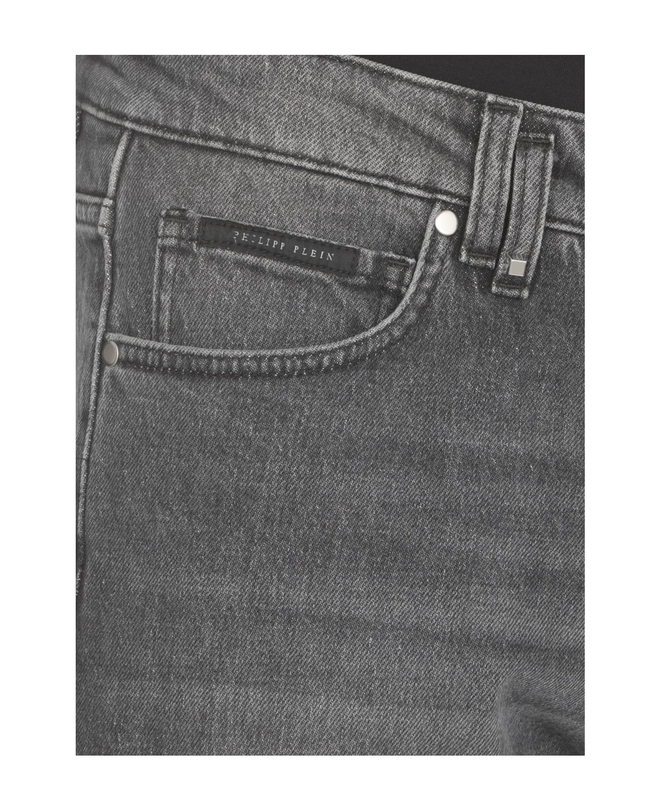 Philipp Plein Cotton Jeans - Grigio medio デニム